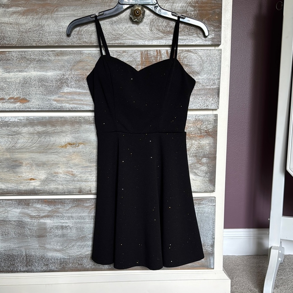 Elegant Black Dress with Subtle Sparkle